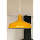 Bamyum Sarı Asaletli Tekli Avize Retro Sarkıt Ofis Resepsiyon Showroom Salon Mutfak Avizeleri Lamba - Bal Sarısı - 1