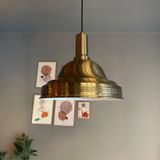 Bamyum Ulmete Eskitme Fener Başlık Tekli Sarkıt Avize Salon Ofis Otel Restoran Avizeleri Vintage Tasarım