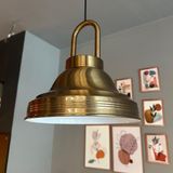 Bamyum Ulmete Eskitme Kilit Kafa Tekli Sarkıt Avize Salon Ofis Otel Restoran Avizeleri Vintage Tasarım - 1