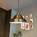 Bamyum Ulmete Ince Eskitme Başlık Tekli Sarkıt Avize Salon Ofis Otel Restoran Avizeleri Vintage Tasarım - 1