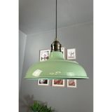 Bamyum Veluna Mint Yeşili Tekli Eskitme Lale Başlık Avize Retro Sarkıt Ofis Showroom Salon Mutfak Avizeleri