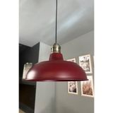 Bamyum Veluna Vişne Çürüğü Tekli Eskitme Lale Başlık Avize Retro Sarkıt Showroom Salon Mutfak Avizeleri