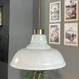 Bamyum Vishi Cam Beyaz Tekli Avize Ince Eskitme Başlık Retro Sarkıt Lamba Salon Aydınlatma