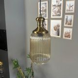 Bamyum Wingmn Bal Rengi Cam Tekli Avize Eskitme Tokmak Başlık Retro Sarkıt Restoran Salon Aydınlatma