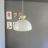Bamyum Yimpi Beyaz Avize Krem Şapka Başlık Tekli Sarkıt Salon Mutfak Kuaför Cafe Lamba Dekoratif - 1