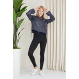 Banada Moda Kadın Çift Renkli Spor Ceket - Koyu Lacivert
