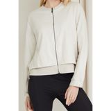 Banada Moda Kadın Çift Renkli Spor Ceket - XL - Bej