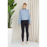 Banada Moda Kadın Çift Renkli Spor Ceket - XL - Mavi
