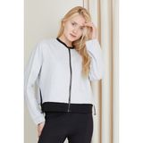 Banada Moda Kadın Çift Renkli Spor Ceket - XL - Taş Rengi