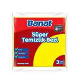 Banat 3 adet Süper Temizlik Bezi