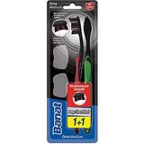 Banat Deep Clean Black Orta Manuel Diş Fırçası 1+1 Derinlemesine Temizlik Yumuşak Kıllı