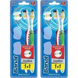 Banat Deep Clean Derinlemesine Temizlik Diş Fırçası 1+1 Orta (2 paketi)