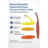Banat Katlanabilir Seyahat Diş Fırçası Economic Pocket 1 Adet Taşınabilir Kompakt Tasarım