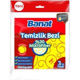Banat Temizlik Bezi %30 Mikrofiber Bezi 3 Lü