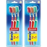 Banat Trio 3'lü Medium 2 Paket Diş Fırçası