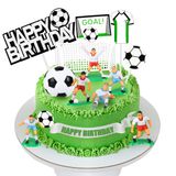 BANBALLON Futbol Topu Kek Süsü Tema Partisi, Futbolcu, Erkek, Erkek, Doğum Günü, Spor Malzemeleri için, 14 ADET