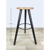Banco Bar Sandalyesi, Bar Taburesi 72cm Ahşap