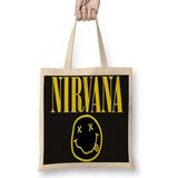 Banda Nirvana Bez Çanta Uzun Saplı - Açık Bej - 40 X 40