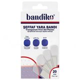 Bandiko Şeffaf Su Geçirmez Yara Bandı 20'li