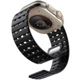 Bandletic Apple Saat Kayışı ile Uyumlu Manyetik Kayış 45 mm 44 mm 46 mm 49 mm 42 mm, Yumuşak Silikon Spor Bant Apple Watch Ultra 2/SE/iWatch Serisi 10 9 8 7 6 5 4 3 2 1 Ultra Kadın Erkek için, Siyah