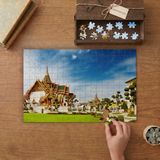Bangkok Büyük Saray Tasarımı 240 Parça Ahşap Puzzle Ahşap Kutuda MP05321