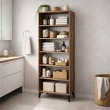 bangu Çok Amaçlı 6 Raflı Dolap Banyo Mutfak Balkon Depolama Kiler Dolabı (Genişlik 60 cm) (ATLANTİK ÇAM, DERİNLİK 32 CM)