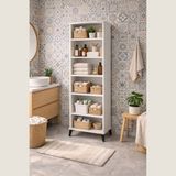 bangu Çok Amaçlı 6 Raflı Dolap Banyo Mutfak Balkon Depolama Kiler Dolabı (Genişlik 60 cm) (BEYAZ, DERİNLİK 32 CM)