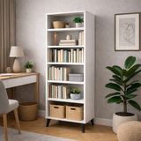 bangu Çok Amaçlı 6 Raflı Dolap Banyo Mutfak Balkon Depolama Kiler Dolabı (Genişlik 60 cm) (BEYAZ, DERİNLİK 47 CM)