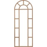 Bangu Hint Pencere Boy Aynası Boyanabilir Dekoratif Duvar Çerçeve 75×190 cm - Ham Ahşap
