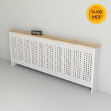 Bangu Kalorifer Petek Kaplama Dresuar ( 200 cm ) Petek Önü Dresuar BPKM003 - Atlantik Çam - Beyaz
