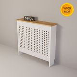 Bangu Kalorifer Petek Kaplama Dresuar ( 80 cm ) Petek Önü Dresuar BPKM003 - Atlantik Çam - Beyaz