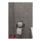 BANİO HOME Güçlü Yapışkanlı Yedek Raflı Tuvalet Kağıdı Askılığı Banyo Düzenleyici Tuvalet Kağıtlığı