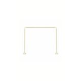 BANİO HOME - Krem Köşeli (L) ve (U) Şeklinde Banyo Duş Borusu (80*80*80 cm)