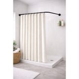 Banio HOME - Siyah Köşeli (L) ve (U) Şeklinde Banyo Duş Borusu (80*80*80 cm)