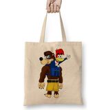 Banjo E Pica Pau Bez Çanta Uzun Saplı - Açık Bej - 40 X 40