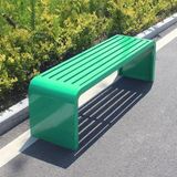 Bank, Açık Bahçe Tezgahı Metal Veranda Tezgahı Sundurma Balkon Parkı için - Tüm Hava Tasarımı 650 Lbs Yük Kapasitesi 149 cm Yeşil Bahçe Mobilyaları