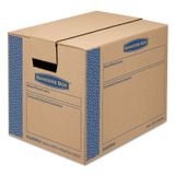 Bankers Box SmoothMove Prime taşınma kartonları, yapışkansız ve hızlı katlanır montaj, küçük, 40,6 x 30,5 x 30,5 cm, 15'li paket (0062711), kraft kağıdı
