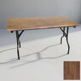 Banket Katlanır Masa (Werzalit, Allzalit. Vermodin Tabla 80X140) - Rustic Dark