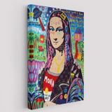 Banksy PopArt Sokak Sanatı, Mona Lisa Dekoratif Kanvas Tablo, Duvar Dekoru 5305