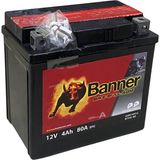 Banner 12V 4 Ah Motosiklet Aküsü Agm 80 A (En) (113*70*105) (YTX5L-BS)