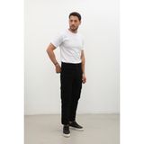 Banny Jeans Erkek Kargo Cep Jean Pantolon - 2XL - Siyah