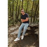 Banny Jeans Erkek Kargo Cep Jean Pantolon - Açık Mavi - XS