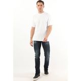 Banny Jeans Erkek Lacivert Orta Bel Taşlanmış Jean Pantolon