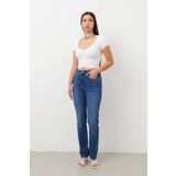 BANNY JEANS Kadın Likralı Jean Pantolon (Mavi)
