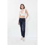 Banny Jeans Kadın Likralı Lacivert Düz Jean Pantolon - 32
