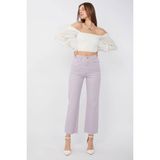 Banny Jeans Lila Kadın Basic Paçası Kesik Jean Pantolon
