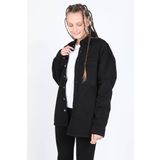 Banny Jeans Siyah Kadın Oversize Jean Gömlek