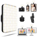 BANSINE Selfie ışığı USB şarj edilebilir, telefon ışığı, resimler için 97+ CRI, iPhone için 6500K renk sıcaklığına kadar selfie ışığı, selfie için fotoğraf ışığı, Zoom konferansı, makyaj ve canlı