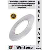 #Bant Dekoratif Yapışkanlı Su Geçirmez Derz Dolgu Karo 05 Cm X 50 Metre Gri Fayans Arası Şerit Bant