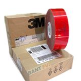 Bant Evi 3M Reflektif Bant Kırmızı Tüvtürk Onaylı Reflektör Şerit 3M-983 Diamond Grade (Kırmızı, 15metre)